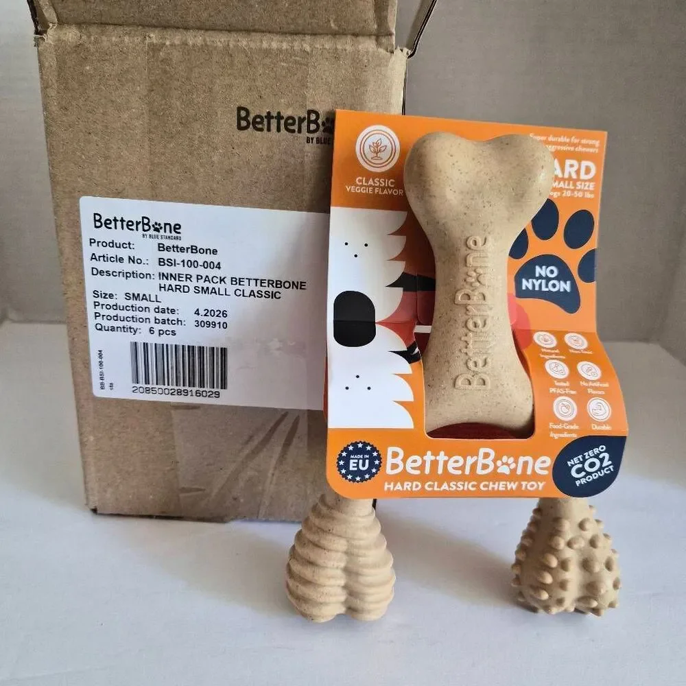 NIB 6pk BetterBone Small Size Hard Veggie Flavor Dog Chews